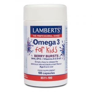5055148407483 lamberts omega 3 kids berry bursts 100 caps