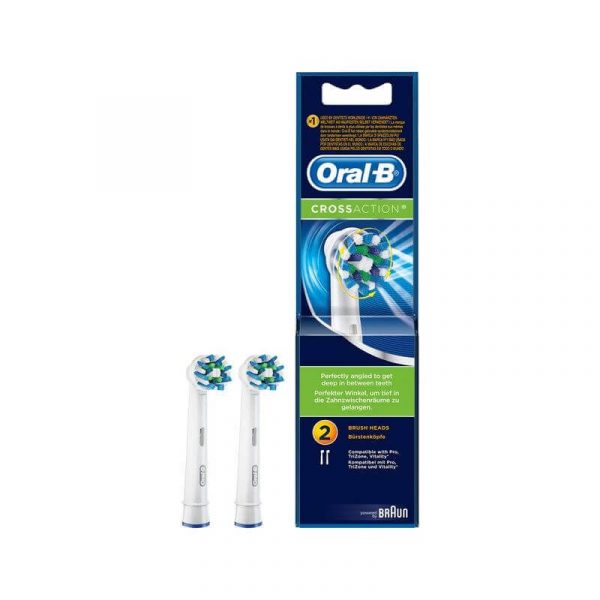 Oral B Ανταλλακτικές Κεφαλές Cross Action 2τμχ