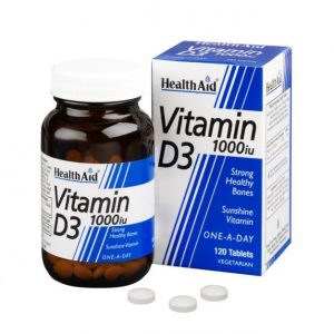 health aid vitamin d3 1000iu 120tabs
