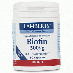lamberts biotin 500mcg biotini bitamines gia ta mallia 90 kapsoyles 1914 800x800 1