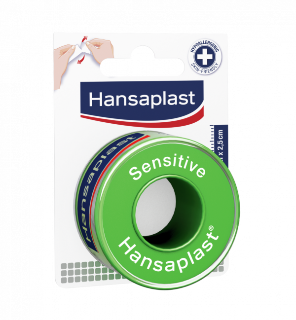 46042 hansaplast αυτοκόλλητη επιδεσμική ταινία sensitive υποαλλεργική 2.50x5 @healers.gr  e1623169468758