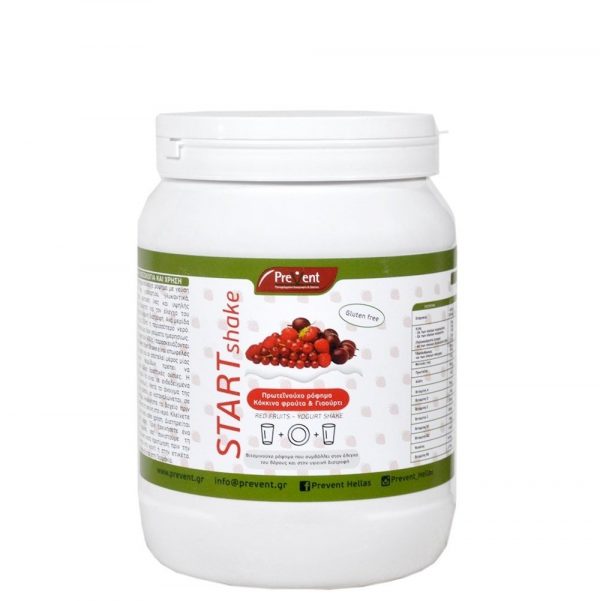 Prevent Start Shake Πρωτεϊνούχο Ρόφημα Γεύση Κόκκινα Φρούτα Υποκατάστατο Γεύματος για Έλεγχο Σωματικού Βάρους  430gr